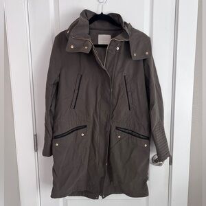 Soia & Kya Fishtail hem hooded parka jacket